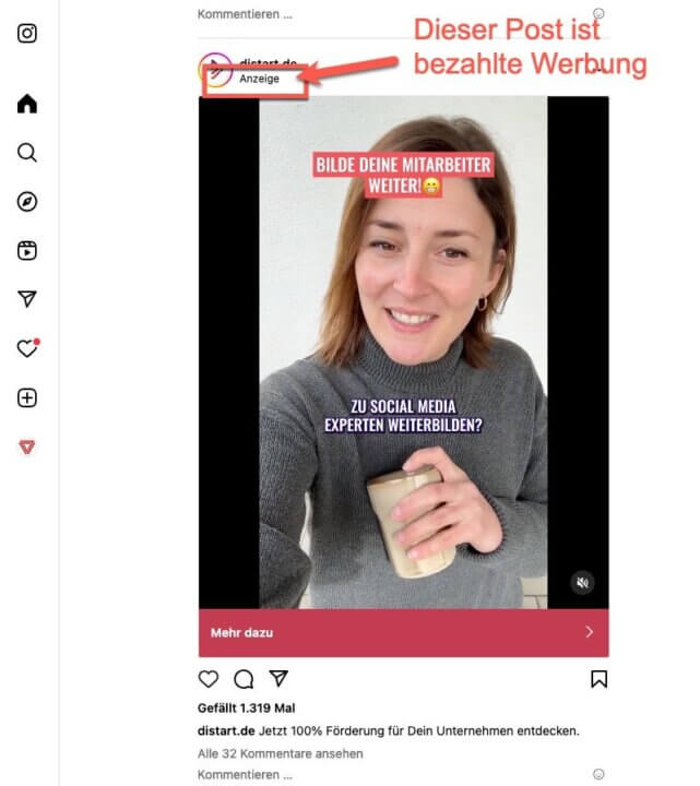 Instagram oder mata Ads als SEA Maßnahme