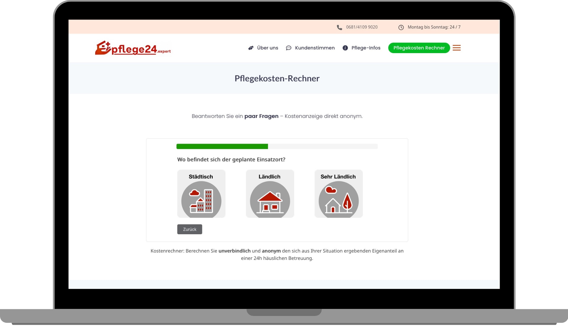 Kostenrechner Referenz