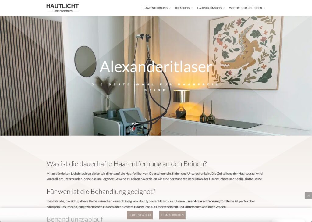 Relaunch Unterseiten Ausschnitt Seo Optimierte Ueberschrift Und Text